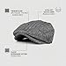 Aissmmeio Men's Fashion Newsboy Ivy Hat, Men's Classic Cotton Driving Hat, Herringbone Tweed Wool Blend Cap, Classic Hats, Retro British Style(Light Gray L/XL)