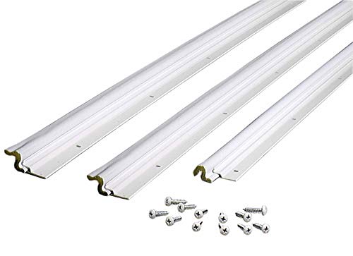 M-D Building Products 87635 36-Inch by 84-Inch Flat Profile Door Jamb Weatherstrip Kit with Screws, White