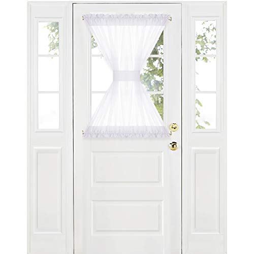 RYB HOME Sidelights Curtain Sheer Door Shade Decoration Window Dressing Sheer Panel