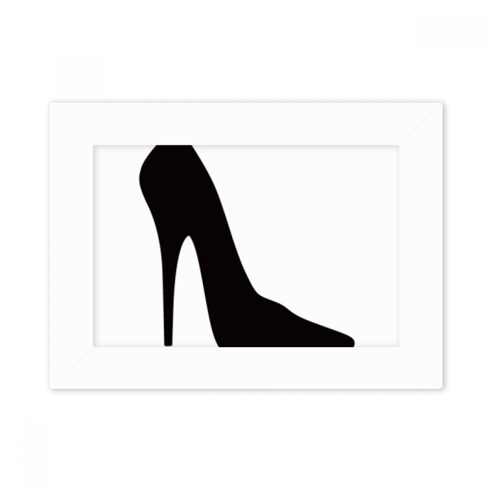 Cadre photo silhouette talons hauts de qualité avec peinture d'art