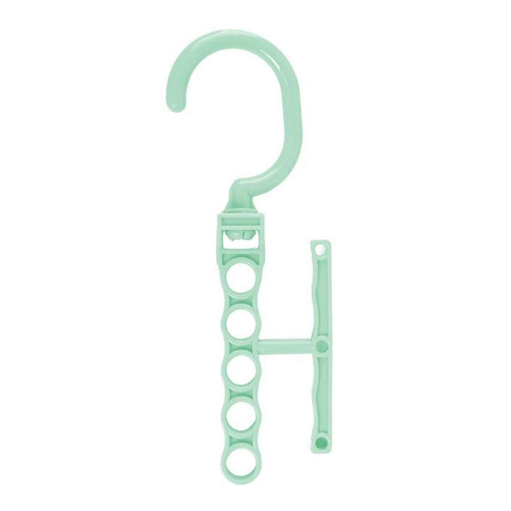 MOBYGKFY 5 Holes Space Saving Drying Rack Organizer Clothes Hanger Hooks Holder Rotation Clothes Hangers Hanging Chain Cloth Hanger(D)