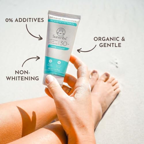 Gesichts-Sonnencreme Suntribe mineralische Bio-Sonnencreme LSF 30
