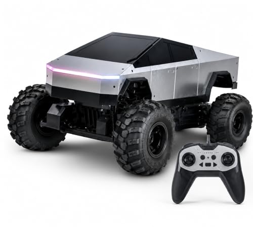 Image of Remote Control Sports Car & Off-Road SUV Toy for Kids, High Speed RC Racing with Wireless Remote, Realistic Lights & Premium Design Gift for Boys Girls (SH-9221-cybertruck)