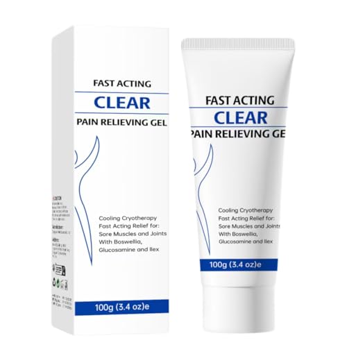 Gel Refrescante y Calmante: Alivia Dolores Clave y la Tensión Muscular — Enriquecido con Mentol e Incienso — Refrescante, No Pegajoso y Apto para Hombres y Mujeres