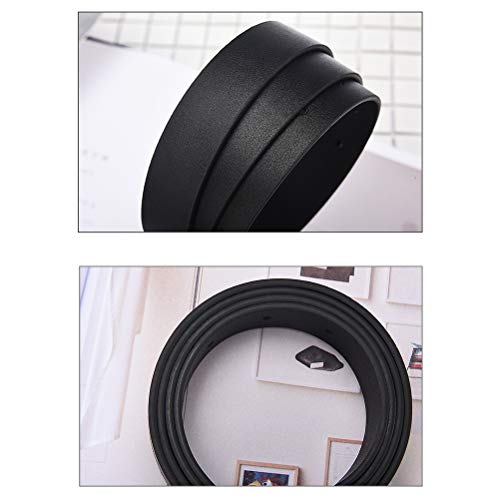 Cinto casual feminino KESYOO de couro legítimo com fivela redonda para acessórios de vestido e jeans