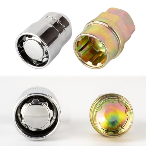 4Pcs M12x1.5 Wheel Nut Lug Alloy Steel Anti Theft Security Lock Tire Anti-Theft Screws for Car Modified Wheel Lock