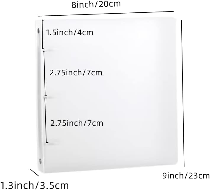 Miniatura 3 de Rikyo Álbum de fotos de gran capacidad, 3 x 4 pulgadas y 4 x 6 pulgadas, transparente, 40 fundas interiores para fotos, 2 bolsillos y 3 anillos para