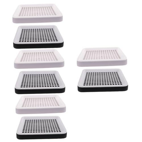 GANAZONO 8 Peças banheiro de estimação suporte de penico caixa de areia para animais pequenos bicho