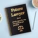 QYUVK Future Lawyer Gold Foil Hardcover 160 Pages Spiral Notebooks, Inspirational Gift for Law Student, Office Gift Idea for Law School Graduate Attorney, Paralegal Gift, Law Graduation Gift