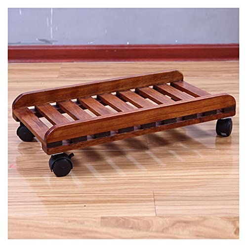 Soporte para CPU para computadora con ruedas y protección lateral, madera, 50 cm x 25 cm miniatura 4