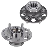 Autoround 512259 Rear Wheel Bearing and Hub Assembly Compatible with Honda Civic 2004-2005, Acura RSX 2002-2006, 5 Lugs w/ABS, Set of 2
