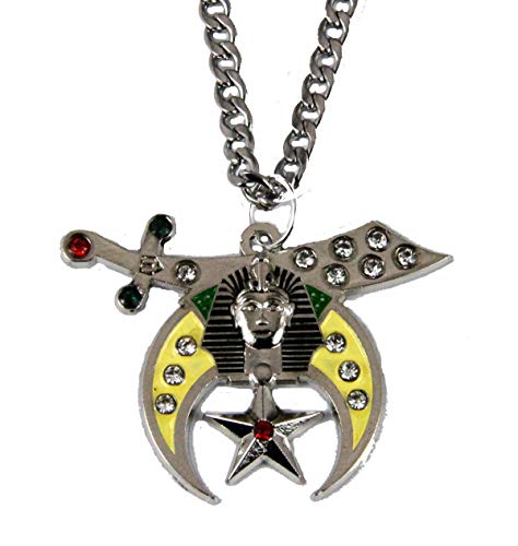 The Quiet Witness 4031865 Shrine Necklace Pendant Shriner Scimitar Crescent Moon Star Prince Hall
