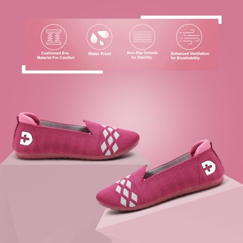 Image of DOCTOR HEALTH SUPER SOFT Women's Lightweight Running & Walking Shoes | Breathable Knit Slip-On Sneakers with Memory Foam Cushion | Flexible, Soft Everyday Comfort Footwear for Ladies & Girls