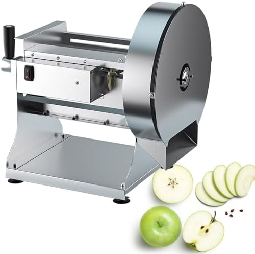 Heavy Duty Electric Vegetable Slicer and Potato Shredder with Manual Mode for Commercial Kitchens
