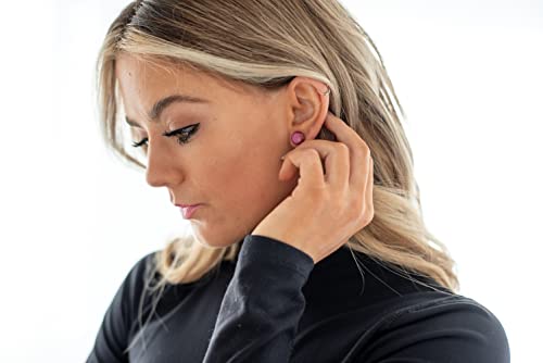 Stud Earrings, Shimmer, 10 Mm, Handmade, Stainless Steel Posts For Sensitive Ears (Bright Jade Green Shimmer) #TOP7