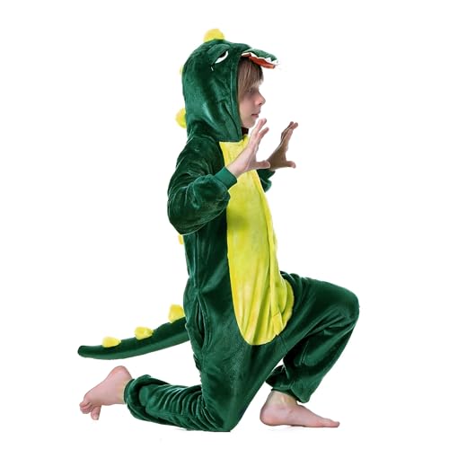 Fairycos Dinosaurier Kostüm Kinder Dino Dinokostüm Jungen Mädchen Halloween Karneval Kostüme 104 110 92 98 116 122 128