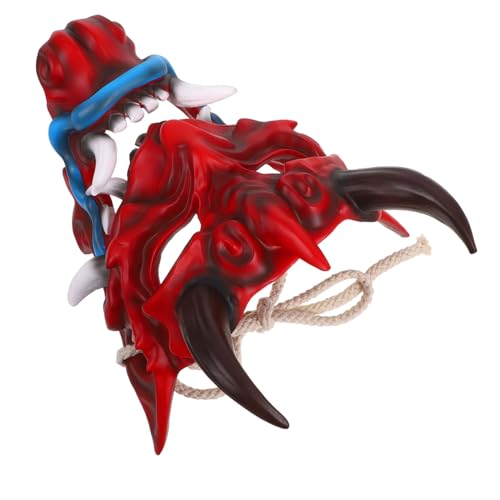 Masque de Démon Hannya ORFOFE en résine robuste avec cornes pour cosplay unisexe