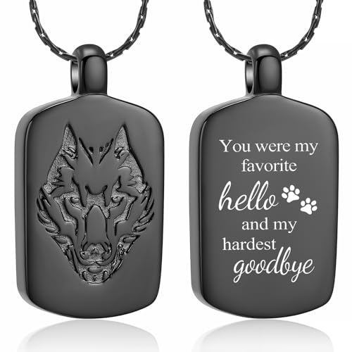 Pendentif pour cendres loup constantlife : gardez votre ange près du cœur