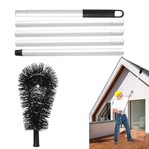 Fmzrbnih Dachrinnenreinigungsbürste mit Teleskopstiel