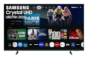 Samsung Smart TV 50 Pouces U8075H Crystal UHD 4K, PurColor, Upscaling 4K, Motion Xcelerator, Dynamic Sound Pack, Gaming Hub, Mode Football, Vision AI Companion [2026]
