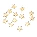 Monrocco 30 pcs Star Shape Spacer Beads Jewelry Findings Stamping Blanks