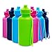 4E's Novelty Water Sports Bottles for Kids & Bikes, Pack of 12 Bulk, 7.5 inches, Great Summer Beach Accessory, Neon Colors