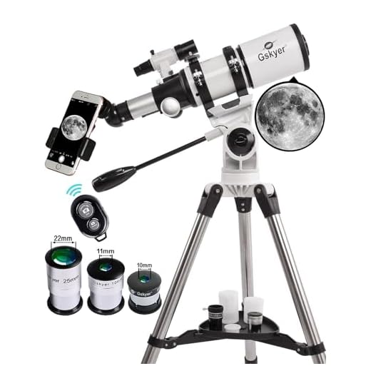 Gskyer Telescope, Telescopes for Adults, 80mm AZ Space Astronomical Refractor Telescope, Telescope for Kids, Telescopes for Adults Astronomy, German Technology Scope