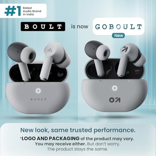 Image of GOBOULT K40 True Wireless in Ear Earbuds with 48H Playtime, Clear Calling 4 Mics, 45ms Low Latency Gaming, 13mm Bass Drivers, Type-C Fast Charging, Bluetooth 5.3 Ear Buds (Ivory White)