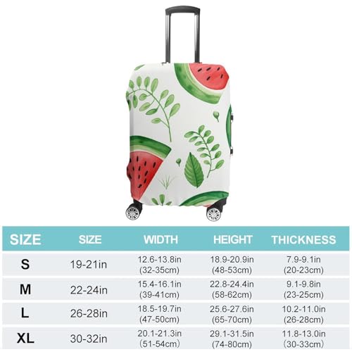 Travel Luggage Cover Spandex Suitcase Protector Washable Baggage Covers Watermelon Pattern Elastic Scratch-Resistant Luggage Cover Protector Fits 18-32 Inch Luggage2