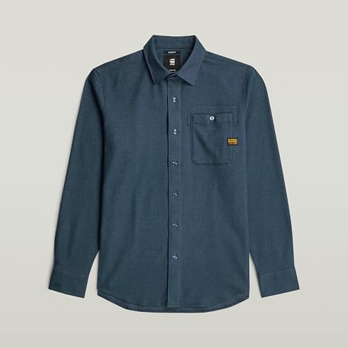 G-Star Herren Bristum 2.0 Slim Hemd, Mehrfarben (dk sea Blue bt D23553-D742-G772), S – Ansicht 4