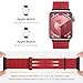 IMIVIO Compatible with Apple Watch Bands 38mm 40mm 41mm 42mm 44mm 45mm 46mm 49mm for Women Men, Adjustable Braided Sport Nylon Loop Straps for iWatch Series 11/10/9/8/7/6 SE/Ultra 3 2 1(Red)