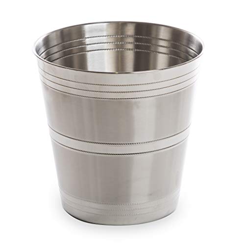 BINO Metal Waste Basket for Home, Office, Bathroom, Dorm, Kitchen