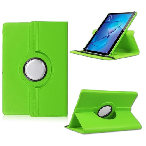Schutzhülle passend für Telekom T Tablet 2 Tab Alle 10-10,4 Zoll Geräten Hülle Tasche mit Standfunktion 360 Grad Tablethülle Schutz Cover 360° Grün