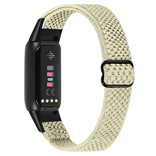 Runostrich �R���p�`�u�� Fitbit Luxe/Fitbit Luxe Special Edition SE �i�C�����e���X�|�[�c�o���h�����p�X�g���b�`�o���h �X�g���b�v �����\�ȐL�k���x���g �y�� �ʋC�� �X�gfor Fitbit Luxe