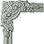 Ekena Millwork PML08X08SE Seville Panel Molding Corner, 8-Inch x 8-Inch x 1 1/8-Inch