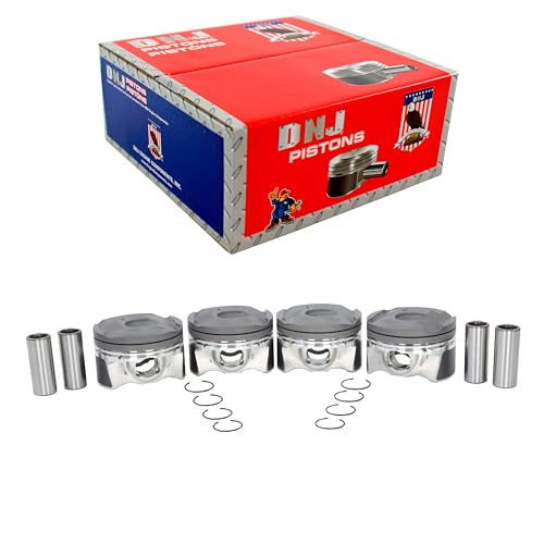 DNJ P360 Piston Set Standard Size For 16-18 Buick,Chevrolet Cruze,Encore 1399cc 85Cu L4 1.4L DOHC 16V LE2 M