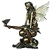 4.5 Inch Hand Painted Sitting Fairy Statue with Butterfly on Foot