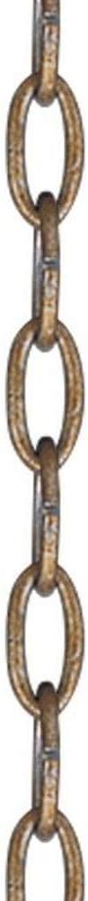 Livex Lighting 5607-48 Accessories Light Standard Decorative Chain, Antique Gold Leaf Medium