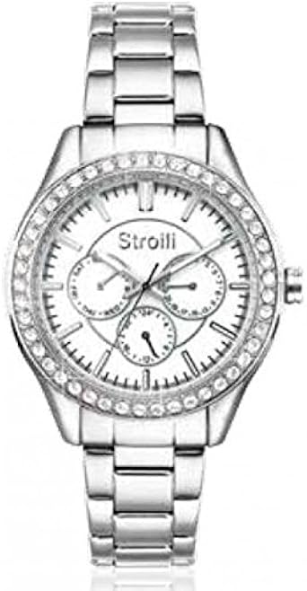 Orologio Stroili Oro Donna SR.X2116L/01M Al quarzo (batteria) Acciaio  Quandrante Bianco Cinturino Acciaio : Amazon.it: Orologi