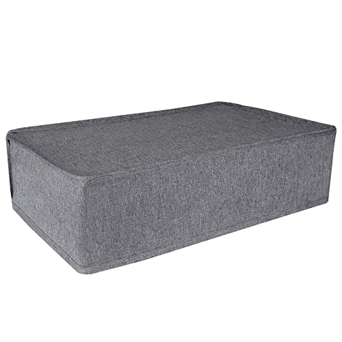Image of PlayVital Gray Nylon Horizontal Dust Cover for ps5, Soft Neat Lining Dust Guard for ps5 Console, Anti Scratch Waterproof Cover Sleeve for ps5 Console Digital Edition & Disc Edition
