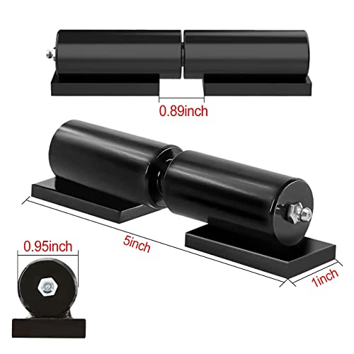5 Inch Heavy Duty Gate Hinges-2 Pack Black Iron Door Hinges Barrel Style For Swing Gates,Trailer Ramp Gate 480 Lbs Capacity-Weld On Install #TOP1