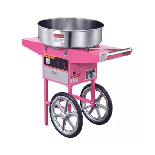 JMOZHCD Electric Cotton Candy Machine with Cart