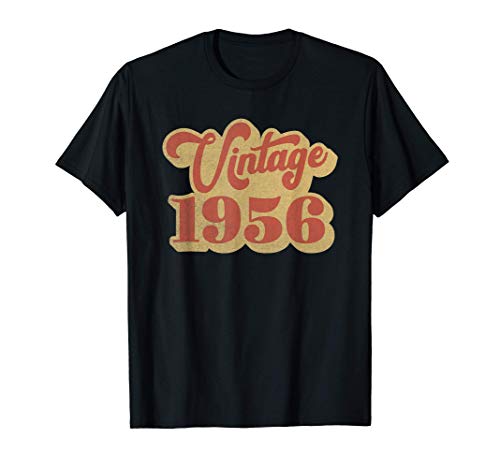 Vintage 1956 Retro Fiesta de Regalo de 64 Cumpleaños Camiseta