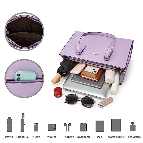 Image of Women Fashion Synthetic Leather Handbags Tote Bag Shoulder Bag Top Handle Satchel Purse Set