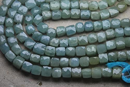 Aigue-marine naturelle perles de 7-8mm pour créer vos bijoux d'été bohèmes