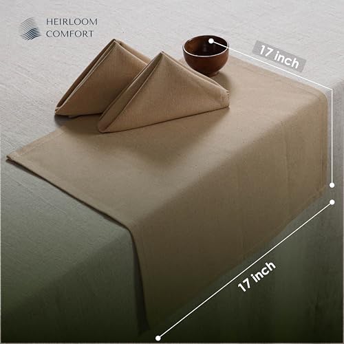 Serviettes en tissu blanc beige gris de table 43x43 cm multicolore - 4