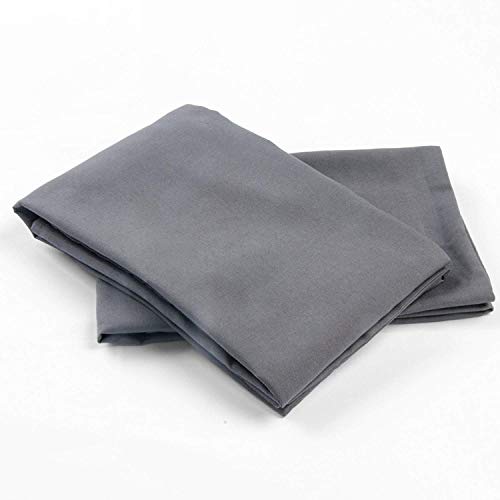 Unique Beddings Hotel Collection 100% Heavy Soft Egyptian Cotton Genuine 1800-Thread-Count Pillow Case Set of 2-Piece (Queen 20 x 30) Grey Color, Solid Style