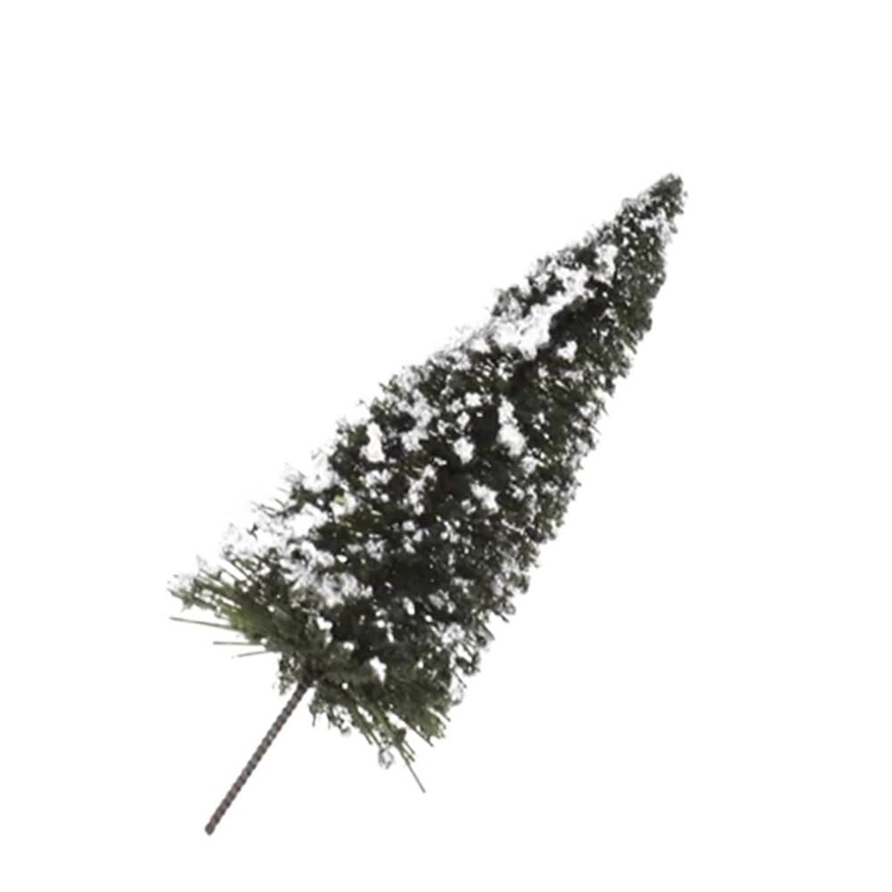 Miniature Scenery Decor 10pcs Pine Model Tree with Snowflakes, Miniature Decorative Height 6 8cm, Bonsai Landscape(8CM)