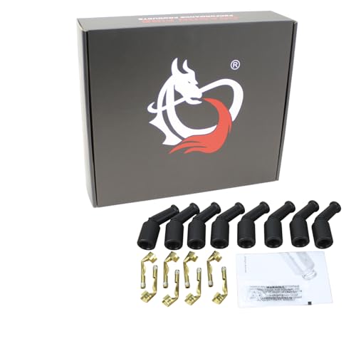 AIP Electronics Dragon FIRE Performance Boot Terminal Kit for LS Ignition Coils OEM or Relocation Spark Plug Wire Conversion OEM Fit PWJ229