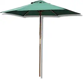 Guarda Sol de Madeira 3 Metros Sombreiro Piscina Praia Churrasco Area Gourmet Premium - Pazie (Verde)